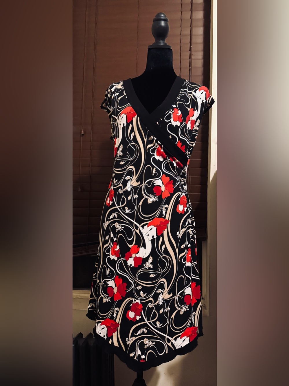 Sexy Wrap Multicolored Floral Dress
